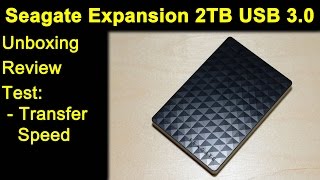 Seagate Expansion 2TB USB 3.0 STEA2000400 ext. Festplatte - Unboxing, Review, Test, Transfer Speed