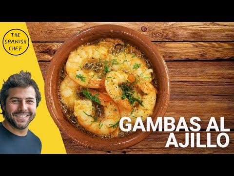 Gambas al ajillo | Garlic prawns