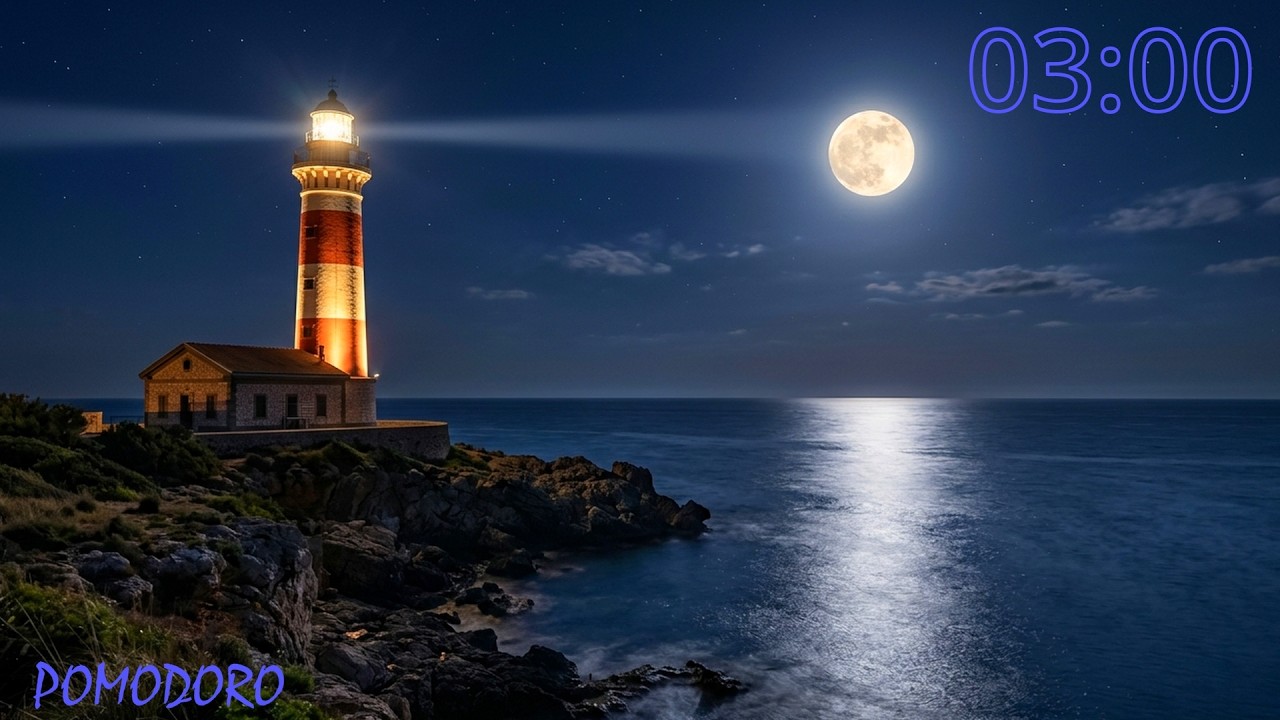 3 Minute Timer with Music- Study - Work - Deep Focus - Countdown Timer