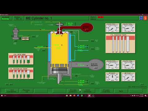 PREPARING MAIN ENGINE USING KONGSBERG SIMULATOR ( READY FOR START INITIAL CONDITION )