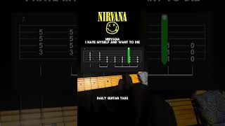I Hate Myself And Want To Die - Nirvana (Guitar Tabs) #guitarlesson