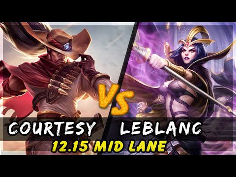 Courtesy - Yasuo vs Leblanc MID Patch 12.15 - Yasuo Gameplay