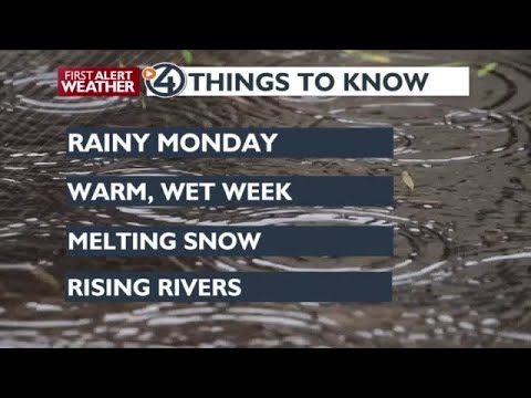 Soggy and warm week that will feel like Spring