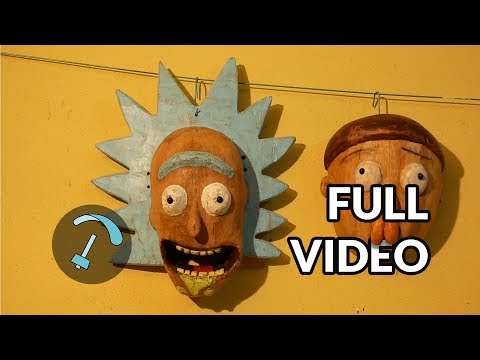 Rick mask hand carved solid wood- BANDARRA