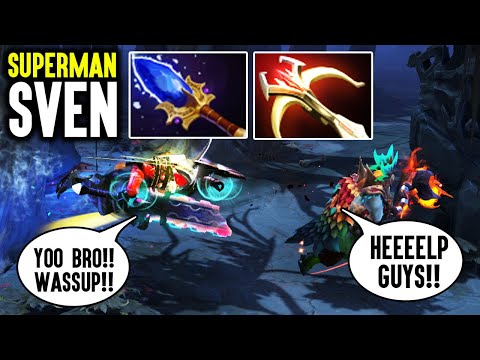 The Hero Who Is Known As Man Of Steel - Sven With Aghs Crazy Patch The Outlanders Update Dota 2