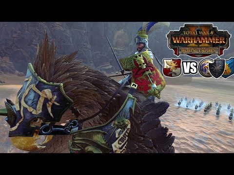 Total War: Warhammer II Battlecast #24 - (FFA) Empire vs Turin and The Gang. - Old World Brawl