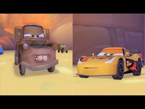 Disney Pixar Cars 2 Mater vs Miguel Camino Race