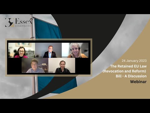 The Retained EU Law (Revocation and Reform) Bill - A Discussion  | Webinar