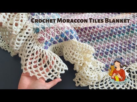 Crochet Moroccan Tiles Blanket For Beginners