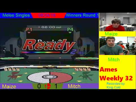 Ames Weekly 32 - Melee Singles - Winners Round 1 - Maize vs Mitch