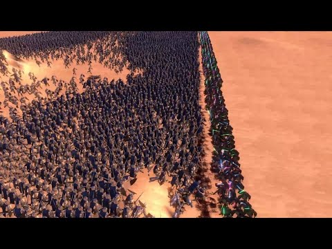 7000 Heavy Knight's vs 500 Laser Knight's | Ultimate Epic Battle Simulator |