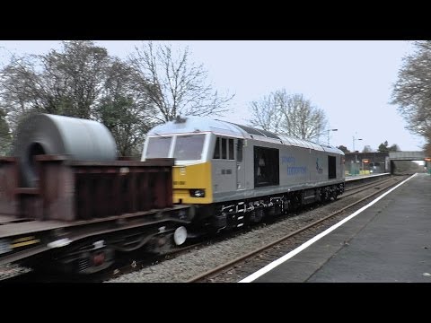 DBS Silver 60066 works the Margam to Trostre Coils and retn. 14/12/2013