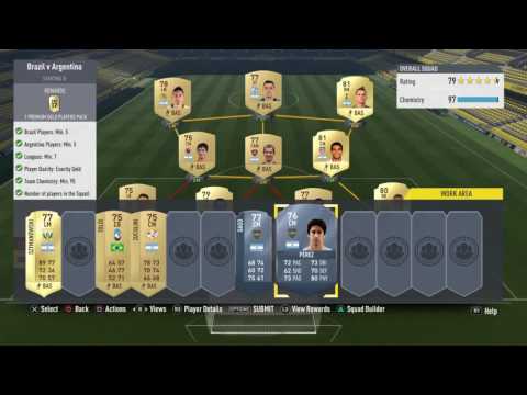 FIFA 17 | NEW MARQUEE MATCHUPS | BRAZIL vs ARGENTINA SQUAD BUILDING CHALLENGE CHEAP METHOD !!