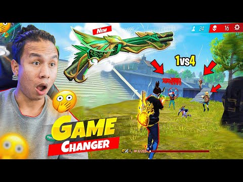 This New M1887 Skin Makes You Superman 😂 Solo Vs Squad Gameplay with AC80 & Katta - Free Fire Max