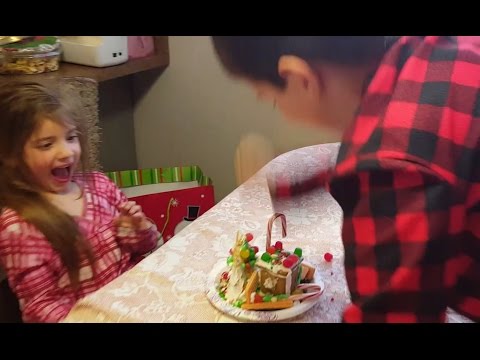 Kid Temper Tantrum Destroys Little Sister's Gingerbread House Cus Hers Was Better  [ Original ]