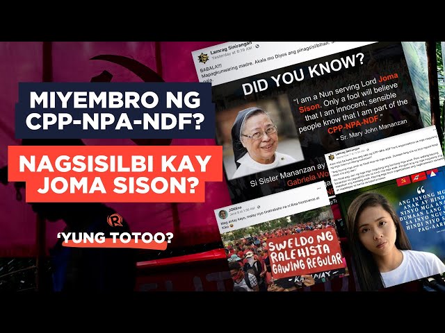 FALSE: Sister Mary John Mananzan quote on serving Joma Sison