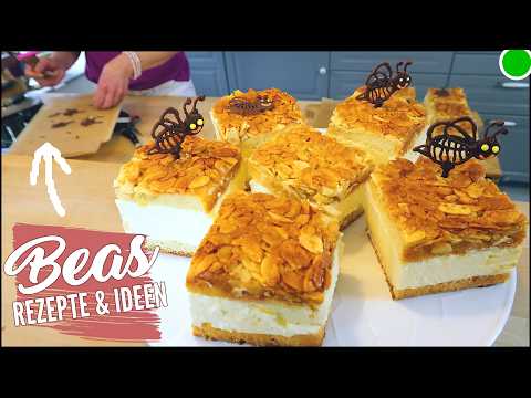 "DAS" Bienenstich Rezept | Mit Pudding-Sahne Creme Füllung backen | Bienenstich Blech