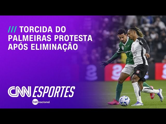 Torcedores do Palmeiras protestam após queda para o Corinthians | CNN NOVO DIA