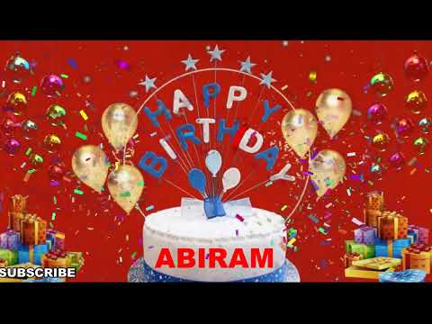 ABIRAM Happy Birthday Song | Happy Birthday To You | Happy Birthday Wishes With Name ABIRAM