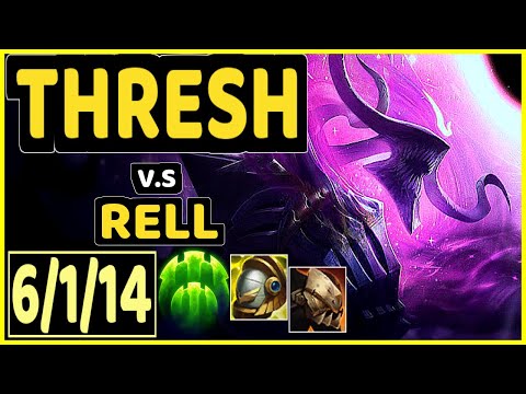 THRESH vs RELL - 6/1/14 KDA BOTTOM SUPPORT CHALLENGER GAMEPLAY - KR