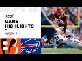 Bengals vs. Bills Week 3 Highlights | NFL 2019