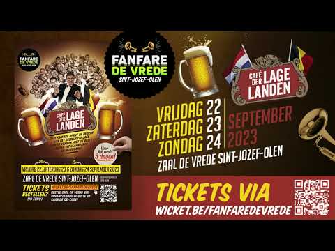 Reclamespot Fanfare De Vrede Sint-Jozef-Olen • Café der Lage Landen