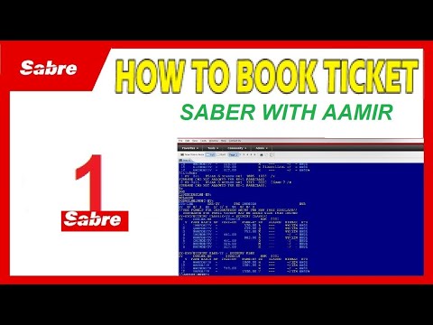 Sabre reservation system / how to book ticket in sabre red