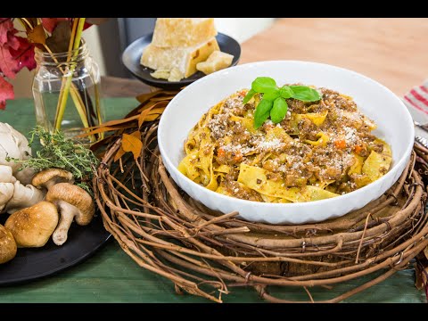 Michael Symon Mushroom Bolognese - Home & Family