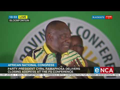 Ramaphosa addresses ANC Free State Conference