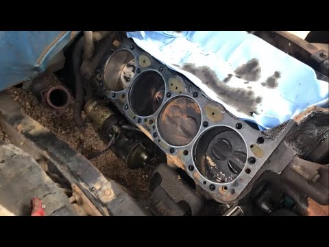 SBC 350 blown head gasket replacement on 1979 Chevrolet Squarebody.  (Part 1 of 2)