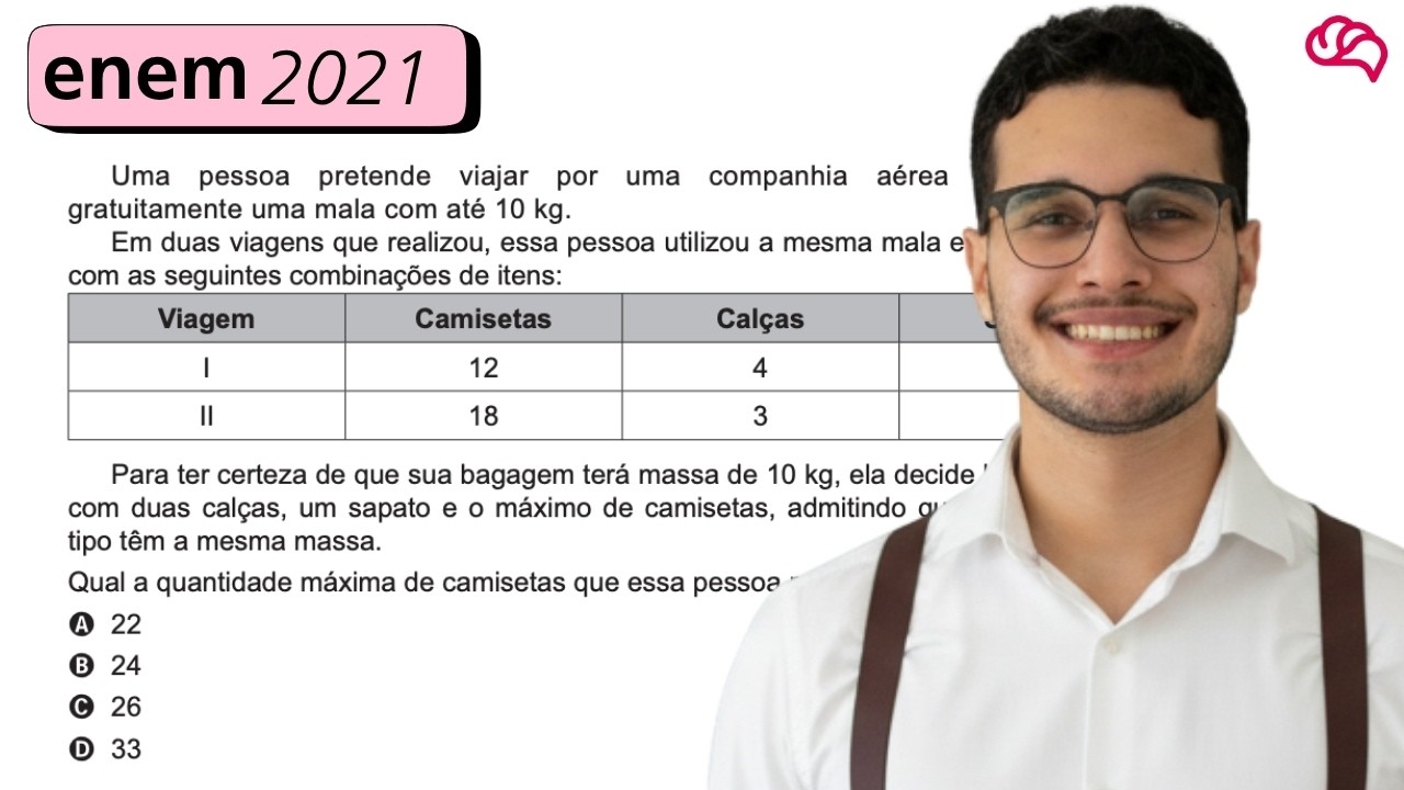 Resolução em Vídeo — Questão 164 ENEM 2021