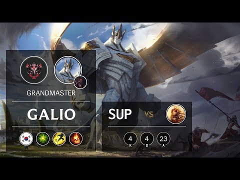 Galio Support vs Leona - KR Grandmaster Patch 9.23