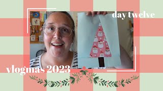 VLOGMAS 2023 | Day 12: Sewing Improv Christmas Tree Blocks