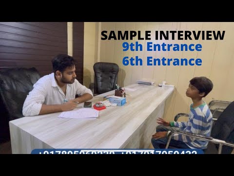 Sample Interview 5 | 9th Entrance & 6th Entrance | Wings Academy