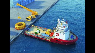 Submarine Cable Laying Animation | Offshore Animation
