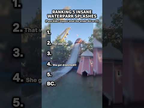 These waterpark splashes are insane 😳 #rankings #waterpark
