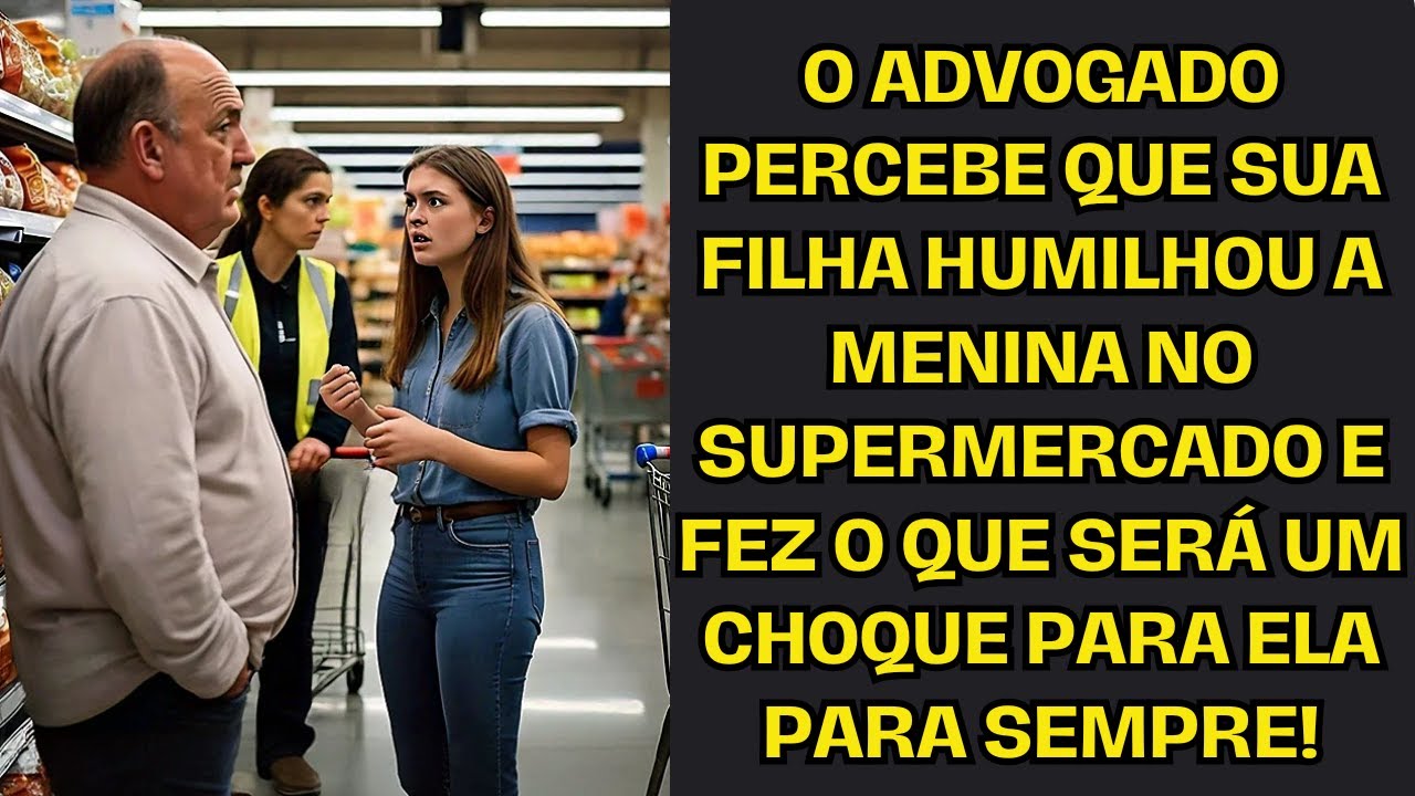 O advogado percebe que a filha humilhou a menina no supermercado e troca de posição...