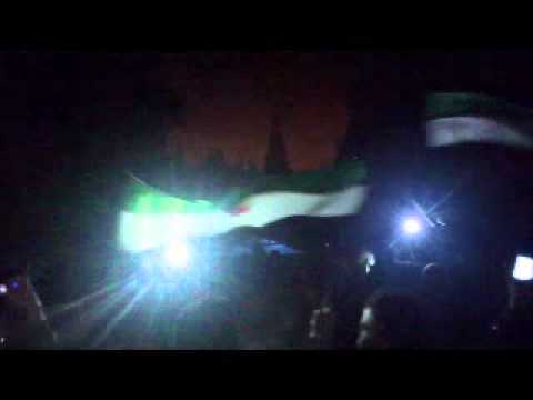 مظاهرة مسائية في حي الملعب البلدي في مدينة حمص في اثنين "دوما الشهداء"