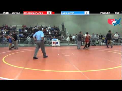 FILAJRFS: 55 KG / 121.25 lbs: Joseph McKenna (Blair Academy) vs. Evan Silver (Cardinal WC)