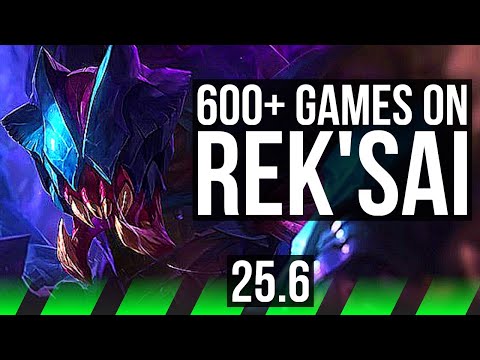 REK'SAI vs LILLIA (JGL) | 600+ games, Rank 12 Rek'Sai | EUW Challenger | 25.6