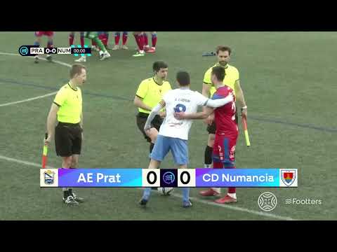 Resumen AE Prat-CD Numancia (1-1) J.26 -20 marzo 2022-