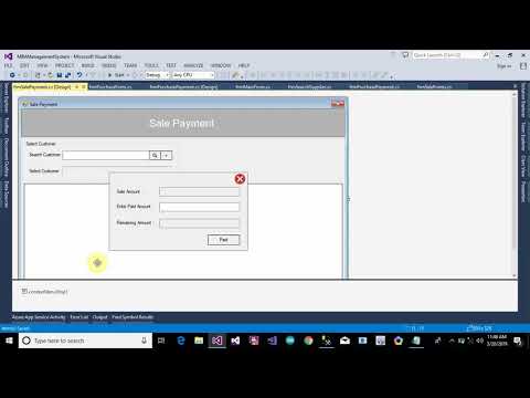 Accounting Management System Part 94 Sale Payment Design Form in C C Sharp