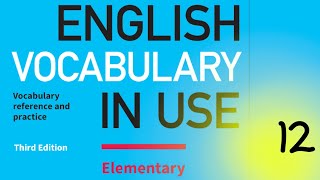 12. Cambridge English Vocabulary In Use || Elementary || Unit 12 || In the bedroom and bathroom