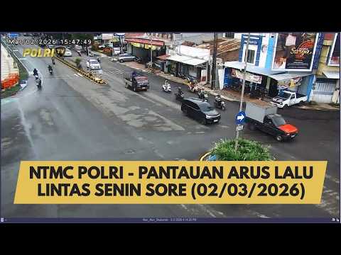 NTMC POLRI - PANTAUAN ARUS LALU LINTAS SENIN SORE (02/03/2026)
