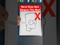 Never Draw Bart Simpson This Way Art Drawing Shorts
