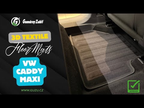 Premium 3D TEXTILE Car Mats for VW CADDY, FORD TOURNEO COURIER | Recycled, Stylish & Extra-Durable