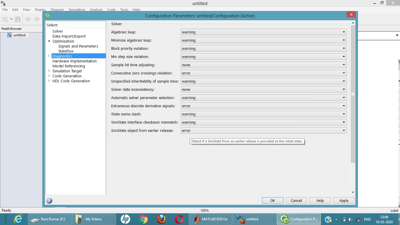 A Short Tutorial on Matlab Simulink Configuration Parameters.