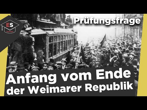 Anfang vom Ende der Weimarer Republik - Krisenjahre - Präsidialkabinette Weimarer Republik erklärt!