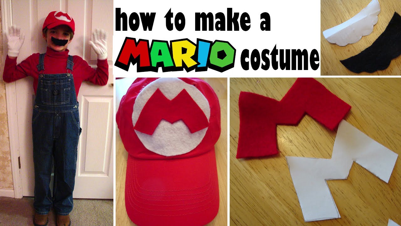 DIY Mario Luigi Halloween Costume Idea using Thrift Store Clothing | Easy Last Minute #Mario
