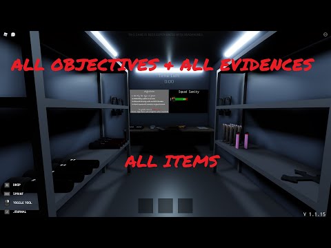 ALL ITEM GUIDE + ALL EVIDENCE GUIDE + ALL OBJECTIVE GUIDE FOR ROBLOX SPECTER